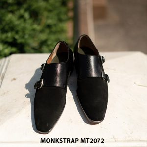 Giày da lộn nam không buộc dây Double Monkstrap MT2072 001