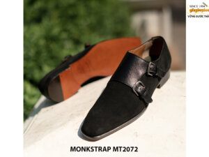 Giày da lộn nam không buộc dây Double Monkstrap MT2072 004
