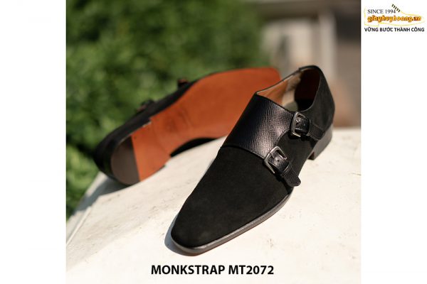 Giày da lộn nam không buộc dây Double Monkstrap MT2072 004