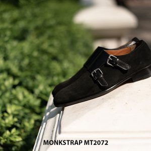 Giày da lộn nam không buộc dây Double Monkstrap MT2072 002