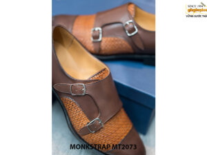 Giày da nam cao cấp đế khâu Double Monkstrap MT2073 006