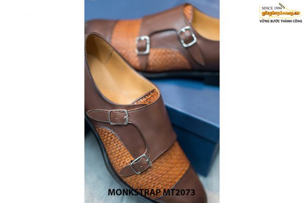 Giày da nam cao cấp đế khâu Double Monkstrap MT2073 006