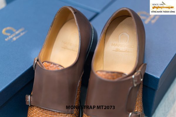Giày da nam cao cấp đế khâu Double Monkstrap MT2073 003
