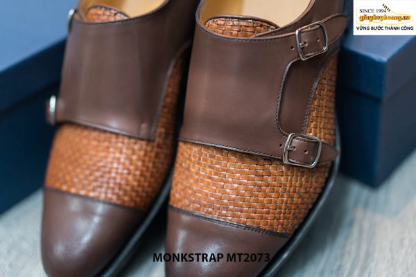 Giày da nam cao cấp đế khâu Double Monkstrap MT2073 002