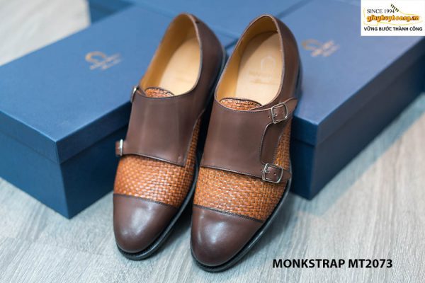 Giày da nam cao cấp đế khâu Double Monkstrap MT2073 001