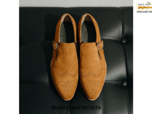 Giày da lộn nam Single Monkstrap MT2074 001