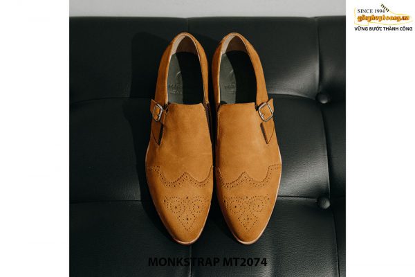 Giày da lộn nam Single Monkstrap MT2074 001