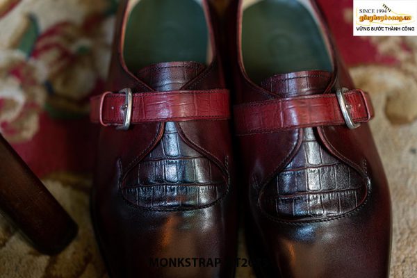 Giày da nam hàng hiệu cao cấp Monkstrap MT2075 002