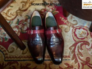 Giày da nam hàng hiệu cao cấp Monkstrap MT2075 001
