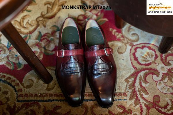 Giày da nam hàng hiệu cao cấp Monkstrap MT2075 001
