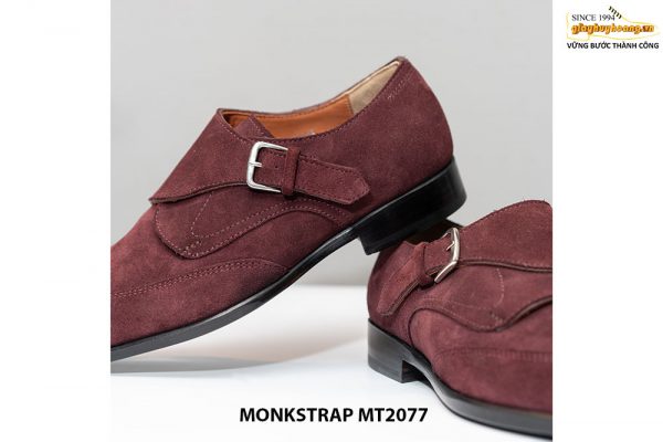 Giày da lộn nam cao cấp thiết kế đẹp Monkstrap MT2077 005