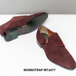 Giày da lộn nam cao cấp thiết kế đẹp Monkstrap MT2077 004