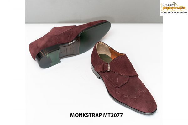 Giày da lộn nam cao cấp thiết kế đẹp Monkstrap MT2077 004