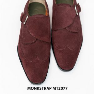 Giày da lộn nam cao cấp thiết kế đẹp Monkstrap MT2077 003