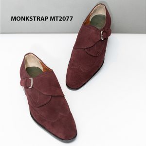 Giày da lộn nam cao cấp thiết kế đẹp Monkstrap MT2077 002