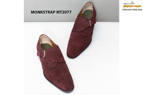 Giày da lộn nam cao cấp thiết kế đẹp Monkstrap MT2077 002