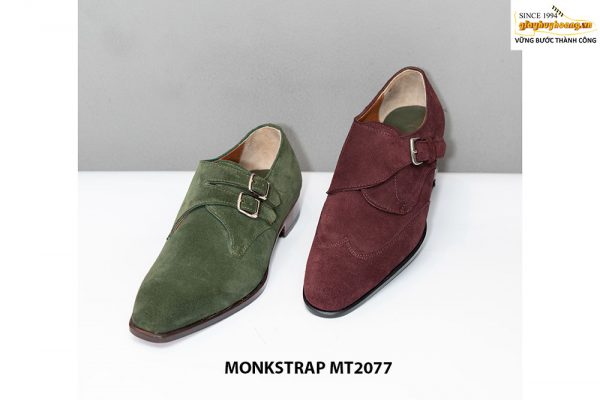 Giày da lộn nam cao cấp thiết kế đẹp Monkstrap MT2077 001