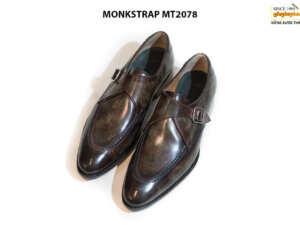 Giày da nam cao cấp đánh màu thủ công Monkstrap MT2078 001