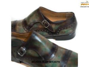 Giày da nam không dây một khoá Monkstrap MT2079 004