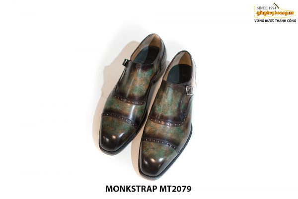 Giày da nam không dây một khoá Monkstrap MT2079 001