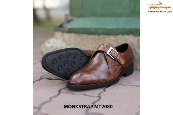 Giày da nam phong cách da đóm Monkstrap MT2080 005