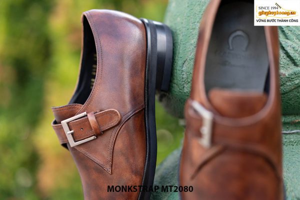 Giày da nam phong cách da đóm Monkstrap MT2080 003