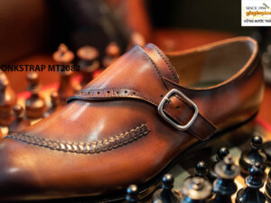 Giày da nam thiết kế táo bạo Single Monkstrap MT2082 003