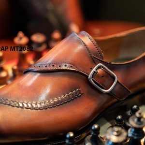 Giày da nam thiết kế táo bạo Single Monkstrap MT2082 003