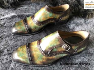 Giày da nam đế khâu cao cấp Single Monkstrap MT2083 001