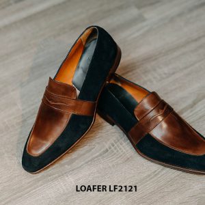 Giày lười nam không dây phối nhung Penny Loafer LF2121 004