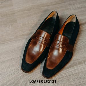 Giày lười nam không dây phối nhung Penny Loafer LF2121 001