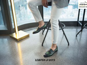 Giày lười nam da bò màu thủ công Penny Loafer LF2073 002