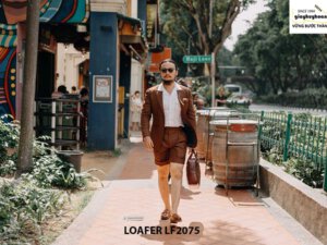 Giày lười nam cao cấp đế khâu Penny Loafer LF2075 003
