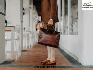 Giày lười nam cao cấp đế khâu Penny Loafer LF2075 001