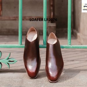 Giày lười nam thiết kế thun co giãn Loafer LF2076 001