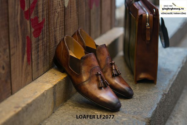 Giày lười nam cao cấp thủ công tassel Loafer LF2077 002