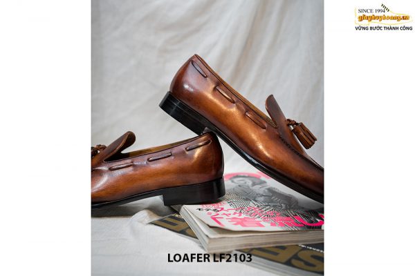Giày lười nam đế da Goodyear Welted Tassel Loafer LF2103 005
