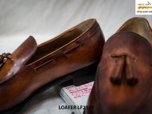 Giày lười nam đế da Goodyear Welted Tassel Loafer LF2103 003