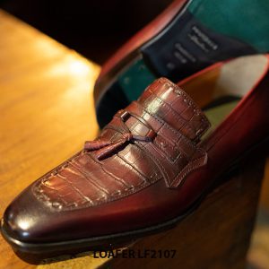 Giày da lười nam chuông đặc biệt Tassel Loafer LF2107 005