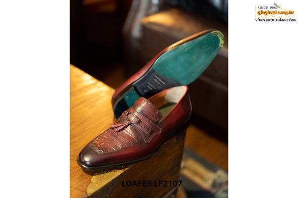 Giày da lười nam chuông đặc biệt Tassel Loafer LF2107 004