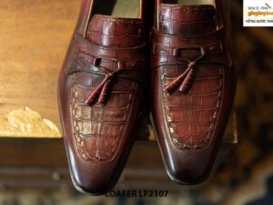 Giày da lười nam chuông đặc biệt Tassel Loafer LF2107 003