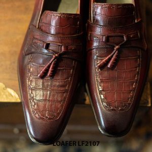 Giày da lười nam chuông đặc biệt Tassel Loafer LF2107 003
