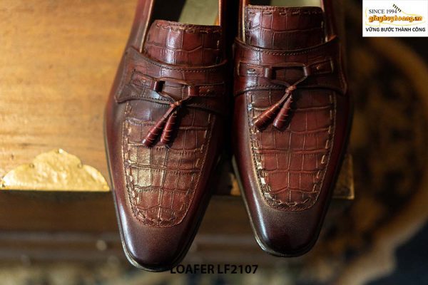 Giày da lười nam chuông đặc biệt Tassel Loafer LF2107 003