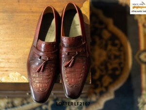 Giày da lười nam chuông đặc biệt Tassel Loafer LF2107 001