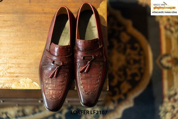 Giày da lười nam chuông đặc biệt Tassel Loafer LF2107 001