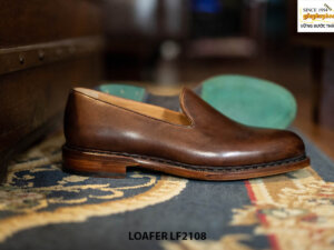Giày da lười nam trơn Wholecut Loafer LF2108 003
