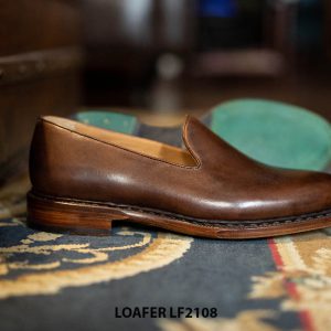 Giày da lười nam trơn Wholecut Loafer LF2108 003