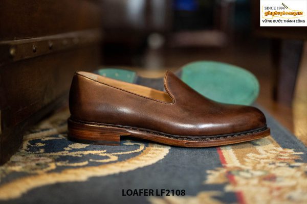 Giày da lười nam trơn Wholecut Loafer LF2108 003