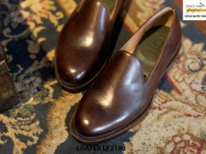 Giày da lười nam trơn Wholecut Loafer LF2108 002
