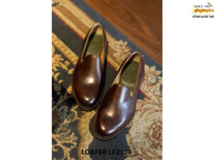 Giày da lười nam trơn Wholecut Loafer LF2108 001